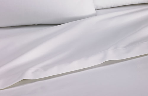 Buy Luxury Hotel Bedding from Marriott Hotels - White Hemstitch Flat Sheet